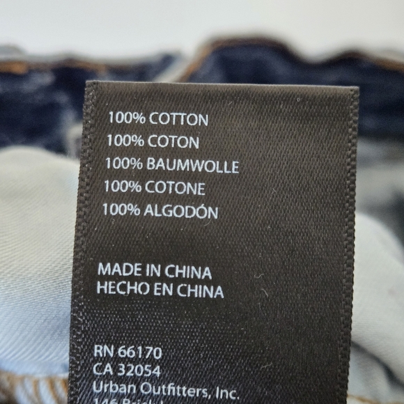 OU BDG A-Wide Acid Wash High Rise Rigid Denim Wide Leg 90’s Y2K Jeans 28 - Picture 8 of 10